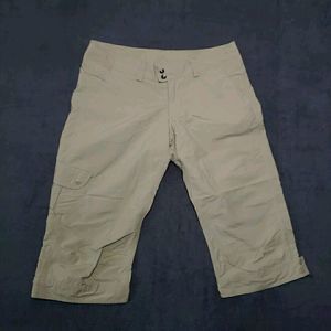 Mens HELLY HANSON Beige Cargo Shorts - Size 32" Waist Very Light Weight Cool Y2K